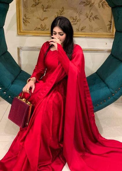 Simple Casual Saree - Shiwani Apparels