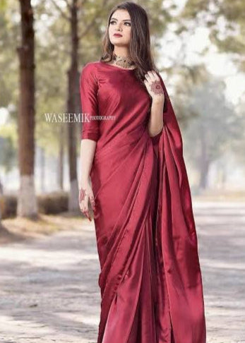 Simple Casual Saree - Shiwani Apparels
