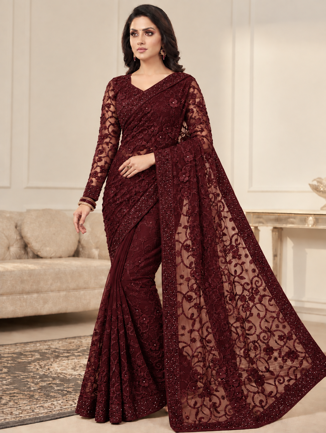 ayeza khan saree